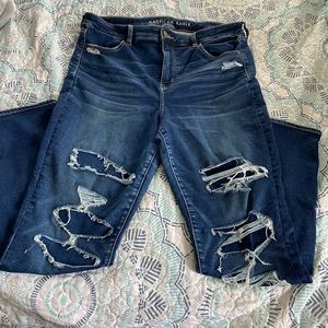 American eagle dark wash size 16 high rise jeggin